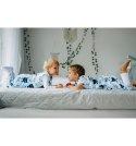 Śpiworek letni do spania z nogawkami i skarpetkami - 0,5 TOG do 4 lat Koty Niebieskie
