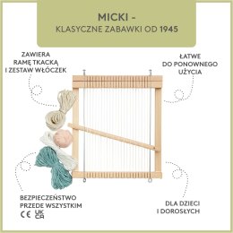 Drewniane krosno dla dzieci, ramka do tkania, kreatywna zabawka nauka Micki