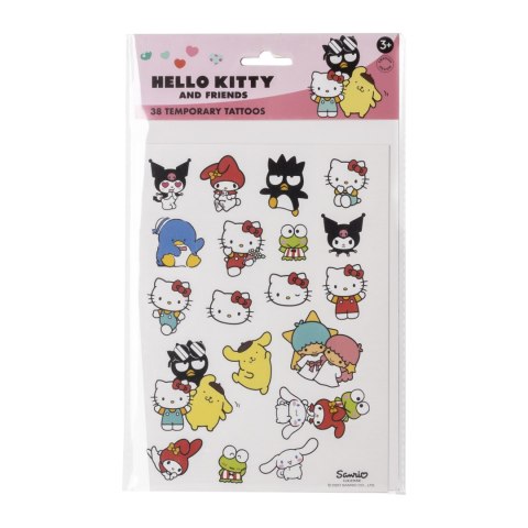Zmywalne dziecięce tatuaże, zestaw 38 sztuk zabawka dla dzieci Hello Kitty