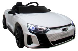 AUDI E-Tron GT Biały Auto na akumulator EVA Skóra pilot akumulator litowo-jonowy