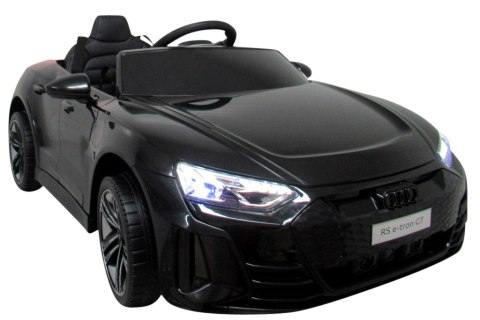 AUDI E-Tron GT Czarny Auto na akumulator EVA Skóra pilot akumulator litowo-jonowy