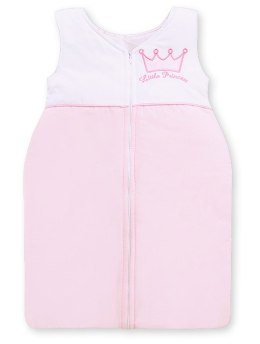 Śpiworek dla dzieci bawełniany M 6-12 mcy TOG 2.5 całoroczny ocieplany Little Princess różowy