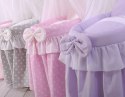 Wózek dla lalek Kosz Mojżesza dla lalek z baldachimem LITTLE PRINCESS fioletowy