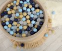Plastikowe piłeczki do suchego basenu 50szt. - ciemny granatowy