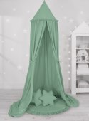 Baldachim wiszący bawełniany do pokoju dziecięcego- szałwia