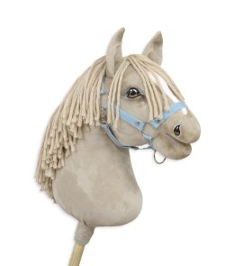 Hobby Horse Duży koń na kiju Premium - cremello A3