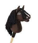 Hobby Horse Średni koń na kiju Premium ciemnobrązowy ciemogniady A4