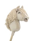 Hobby Horse Średni koń na kiju Premium kremowy cremello A4