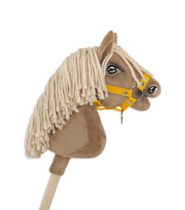 Kantar dla konia Hobby Horse uniwersalny A4 i A5 zapinany - żółty