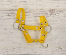 Kantar dla konia Hobby Horse uniwersalny A4 i A5 zapinany - żółty