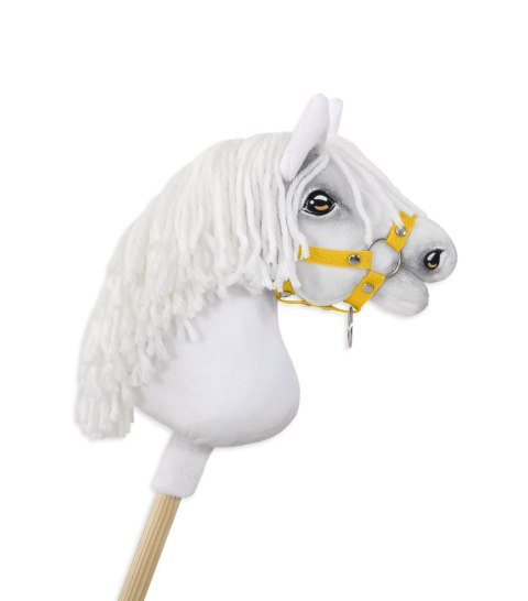 Kantar dla konia Hobby Horse uniwersalny A4 i A5 zapinany - żółty