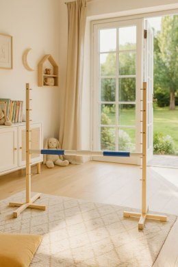 Przeszkoda skokowa do Hobby Horse 160cm, h-120 cm, belka niebieska