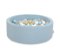 Suchy basen minky H-30 cm z piłkami 200szt.- misty blue