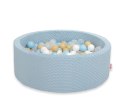 Suchy basen minky H-30 cm z piłkami 300szt. - misty blue
