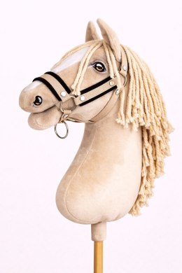 Kantar regulowany dla konia Hobby Horse A3 beżowy z czarnym futerkiem