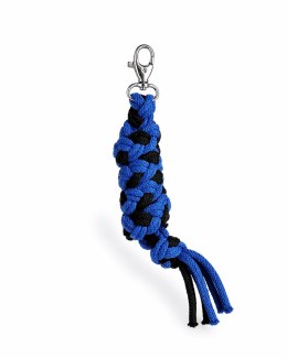 Uwiąz dla konia Hobby Horse pleciony ze sznurka - czarno-niebieski