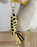 Uwiąz dla konia Hobby Horse pleciony ze sznurka - czarno-żółty