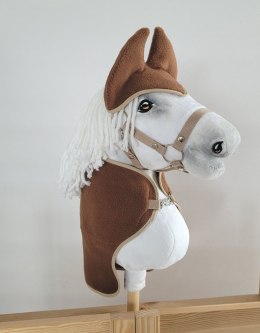 Zestaw dla Hobby Horse A3: polarowa derka + nauszniki - brązowy
