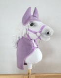 Zestaw dla Hobby Horse A3: polarowa derka + nauszniki - fioletowy