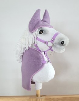 Zestaw dla Hobby Horse A3: polarowa derka + nauszniki - fioletowy