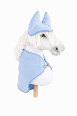 Zestaw dla Hobby Horse A3: polarowa derka + nauszniki - jasny niebieski