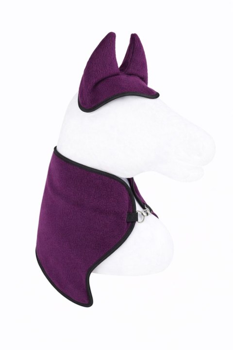 Zestaw dla Hobby Horse A3: polarowa derka + nauszniki - śliwka