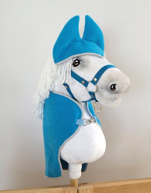 Zestaw dla Hobby Horse A3: polarowa derka + nauszniki - turkusowy