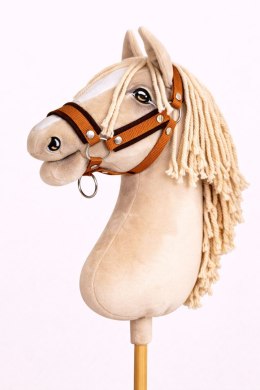 Kantar regulowany dla konia Hobby Horse A3 rudy z czarnym futerkiem