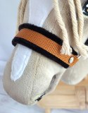 Kantar regulowany dla konia Hobby Horse A3 rudy z czarnym futerkiem