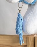 Uwiąz dla konia Hobby Horse pleciony ze sznurka - błękitny