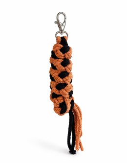 Uwiąz dla konia Hobby Horse pleciony ze sznurka - czarno-rudy