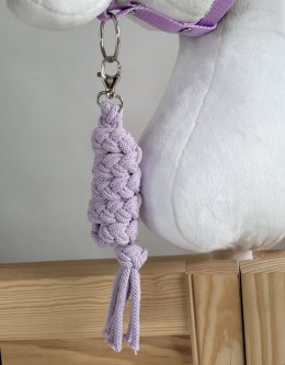 Uwiąz dla konia Hobby Horse pleciony ze sznurka - fioletowy
