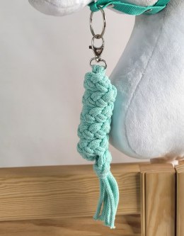 Uwiąz dla konia Hobby Horse pleciony ze sznurka - miętowy