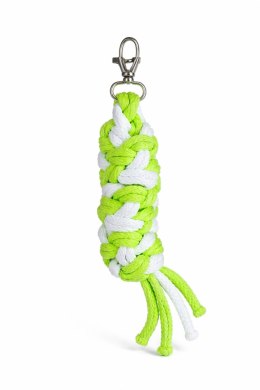 Uwiąz dla konia Hobby Horse pleciony ze sznurka - neon green/ biały