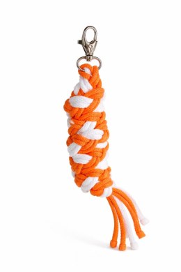 Uwiąz dla konia Hobby Horse pleciony ze sznurka - neon orange/ biały