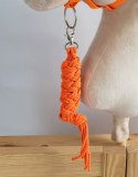 Uwiąz dla konia Hobby Horse pleciony ze sznurka - neon orange