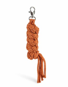 Uwiąz dla konia Hobby Horse pleciony ze sznurka - rudy