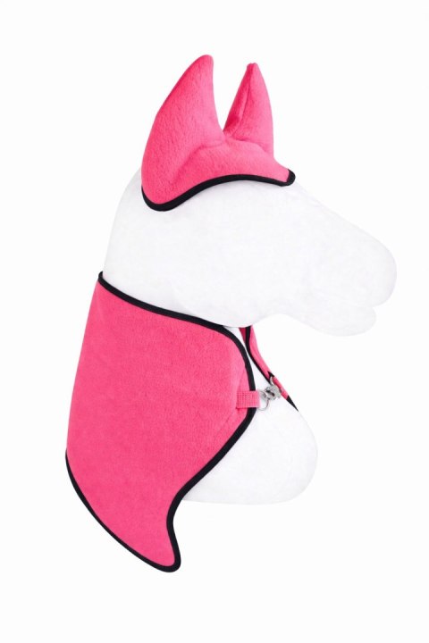 Zestaw dla Hobby Horse A3: polarowa derka + nauszniki - neon pink
