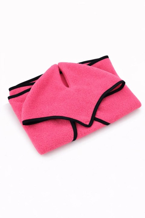 Zestaw dla Hobby Horse uniwersalny A4 i A5: polarowa derka + nauszniki - neon pink