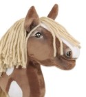 Hobby Horse Średni koń na kiju Premium beżowy western gniady z jasną grzywą A4
