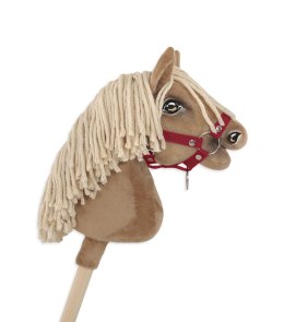 Kantar dla konia Hobby Horse uniwersalny A4 i A5 zapinany - bordowy