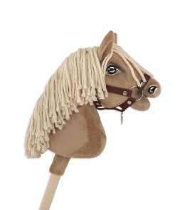 Kantar dla konia Hobby Horse uniwersalny A4 i A5 zapinany - brązowy
