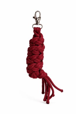 Uwiąz dla konia Hobby Horse pleciony ze sznurka - bordowy