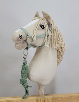 Uwiąz dla konia Hobby Horse pleciony ze sznurka - szałwia