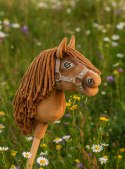 Hobby Horse Mały koń na kiju Premium brązowy jasny kasztan A5