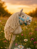 Hobby Horse Mały koń na kiju Premium kremowy cremello A5