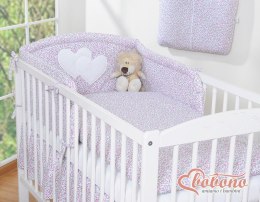 Pościel 3-cz 135x100 - Serduszka łączka różowa