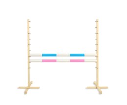 Przeszkoda skokowa do Hobby Horse 120cm, dwie belki - jasny niebieski i jasny róż