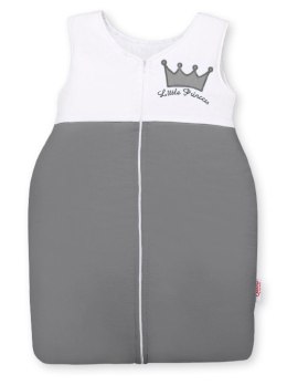 Śpiworek dla dzieci bawełniany M 6-12 mcy TOG 2.5 całoroczny ocieplany Little Princess antracyt