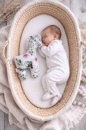Konik LUCKY miękka maskotka z bawełny dla niemowląt - Peonie różowe
